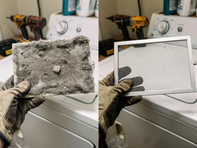 Professional lint trap cleaning by Carver Dryer Vent Cleaning in Carver