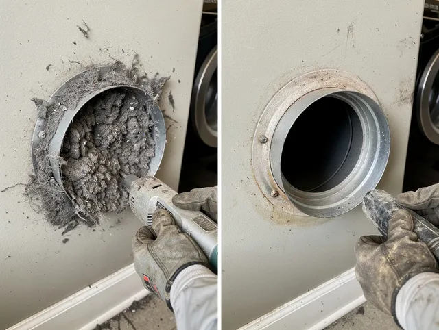 Professional clogged vent cleaning by Carver Dryer Vent Cleaning in Carver