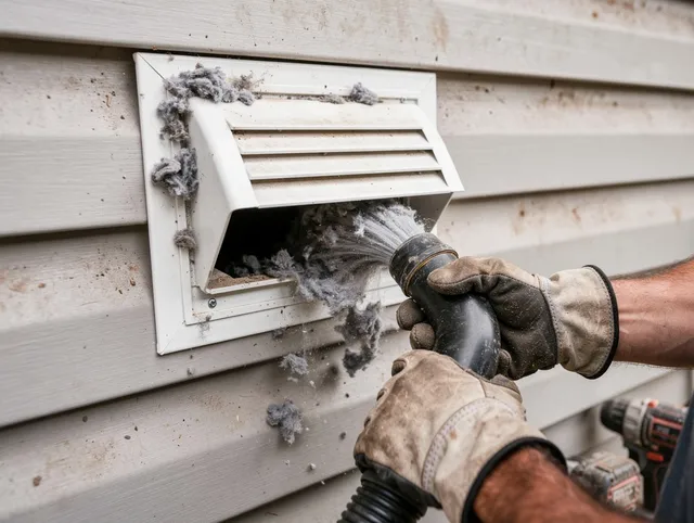 Professional dryer vent cleaning by Carver Dryer Vent Cleaning in Carver
