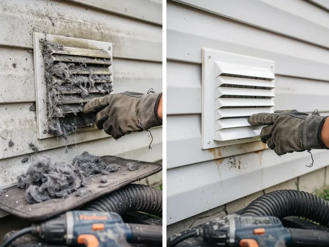 Residential dryer vent cleaning by Carver Dryer Vent Cleaning in Carver
